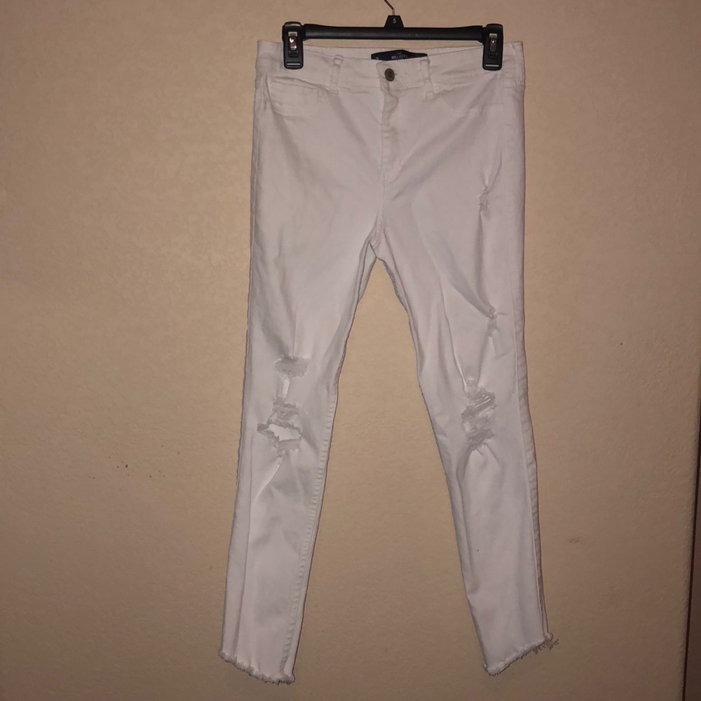 Hollister White High-rise Pants